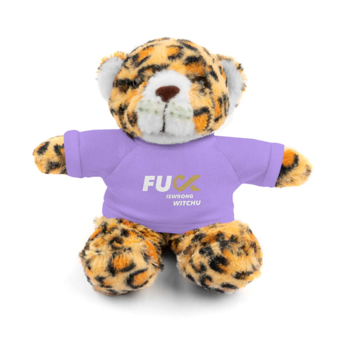 Plush Bear with #Fukiswrongwitchu Cancer Tee