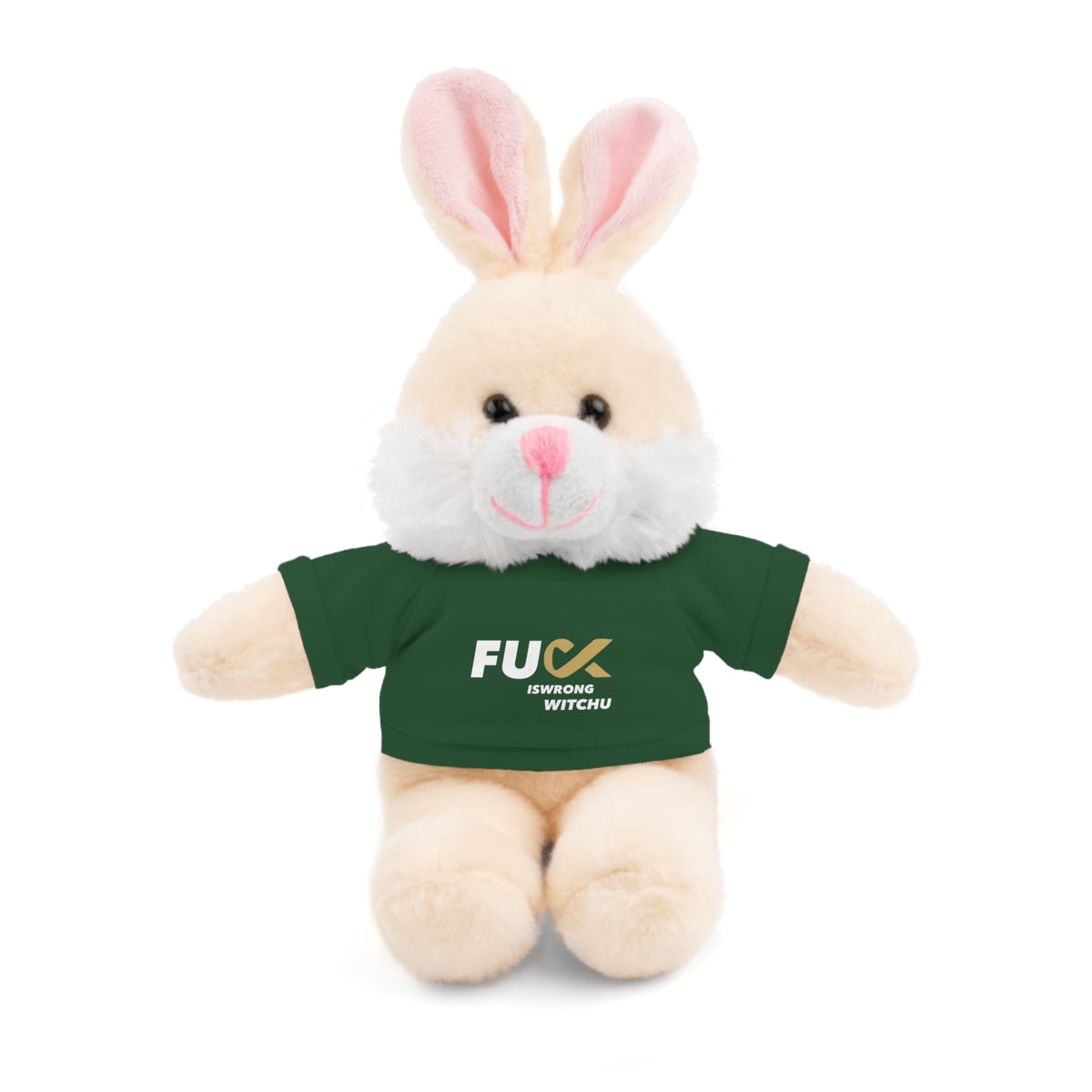 Plush Bear with #Fukiswrongwitchu Cancer Tee