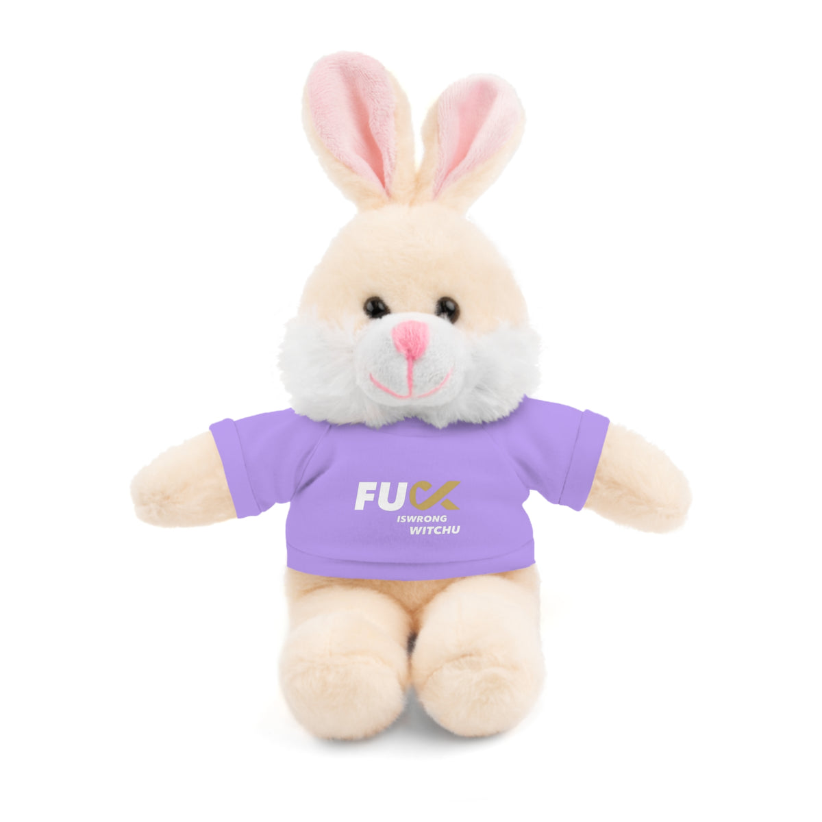 Plush Bear with #Fukiswrongwitchu Cancer Tee