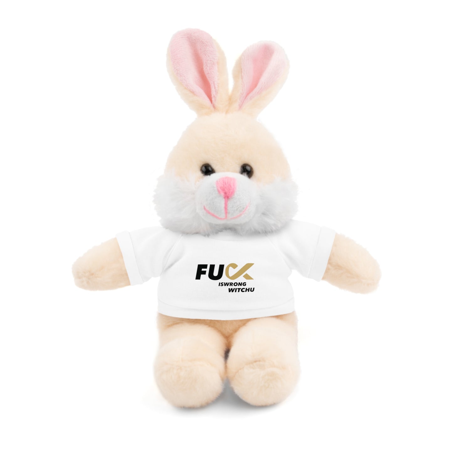 Plush Bear with #Fukiswrongwitchu Cancer Tee