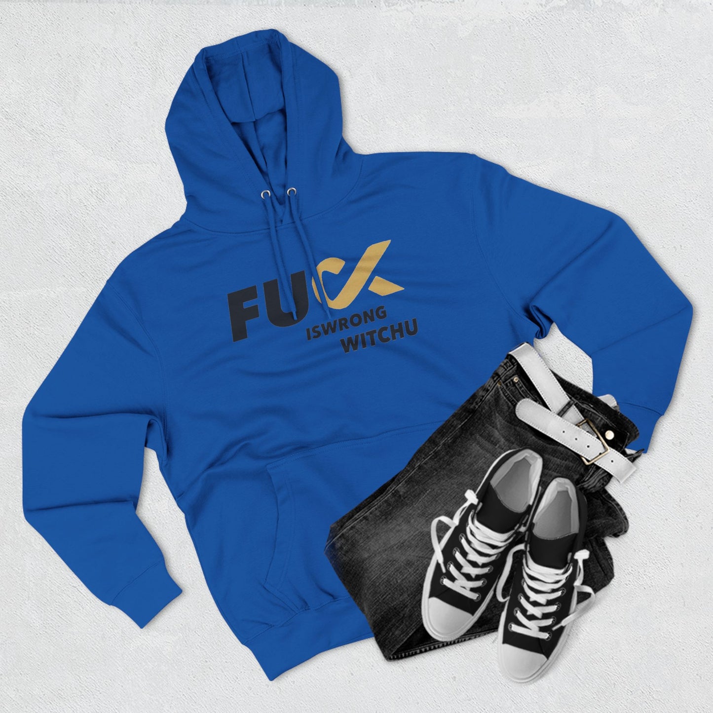 #Fukiswrongwitchu Hoodie BLK logo