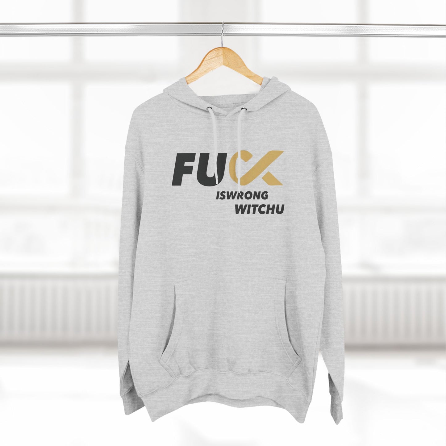 #Fukiswrongwitchu Hoodie BLK logo