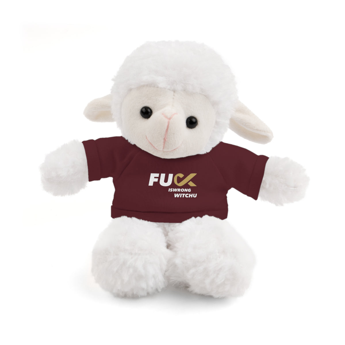Plush Bear with #Fukiswrongwitchu Cancer Tee
