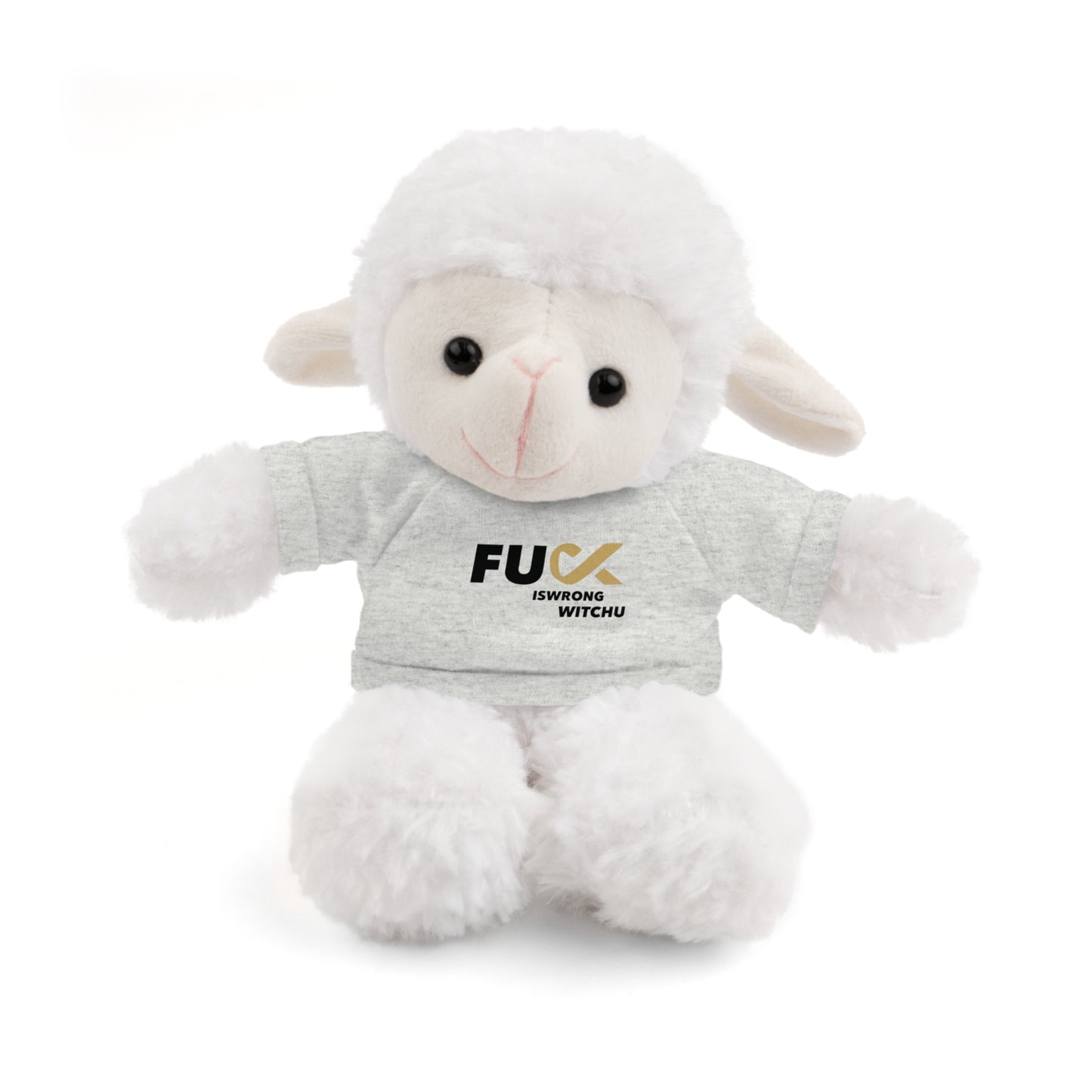 Plush Bear with #Fukiswrongwitchu Cancer Tee