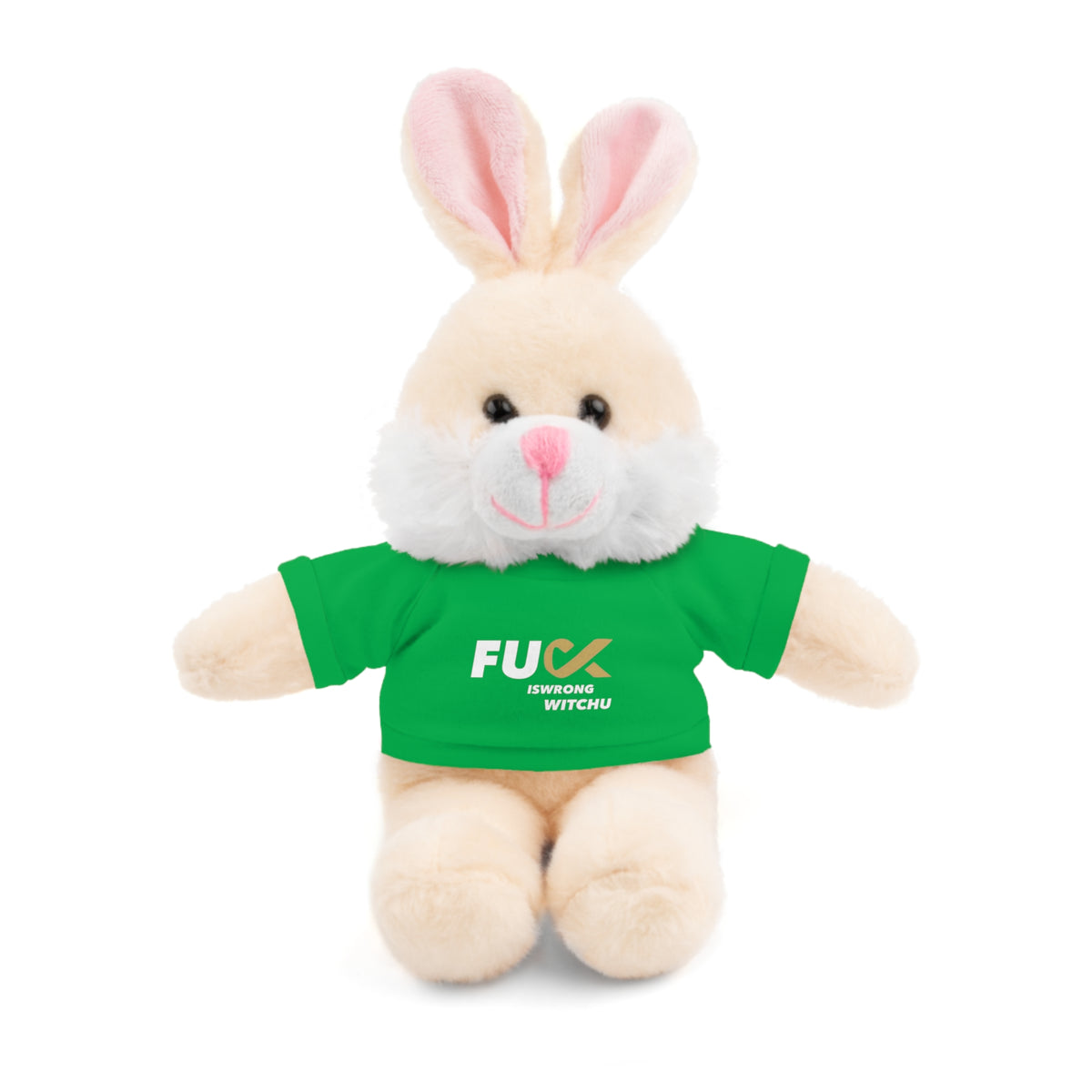 Plush Bear with #Fukiswrongwitchu Cancer Tee