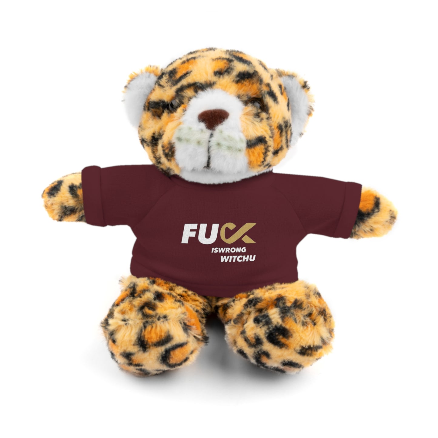 Plush Bear with #Fukiswrongwitchu Cancer Tee