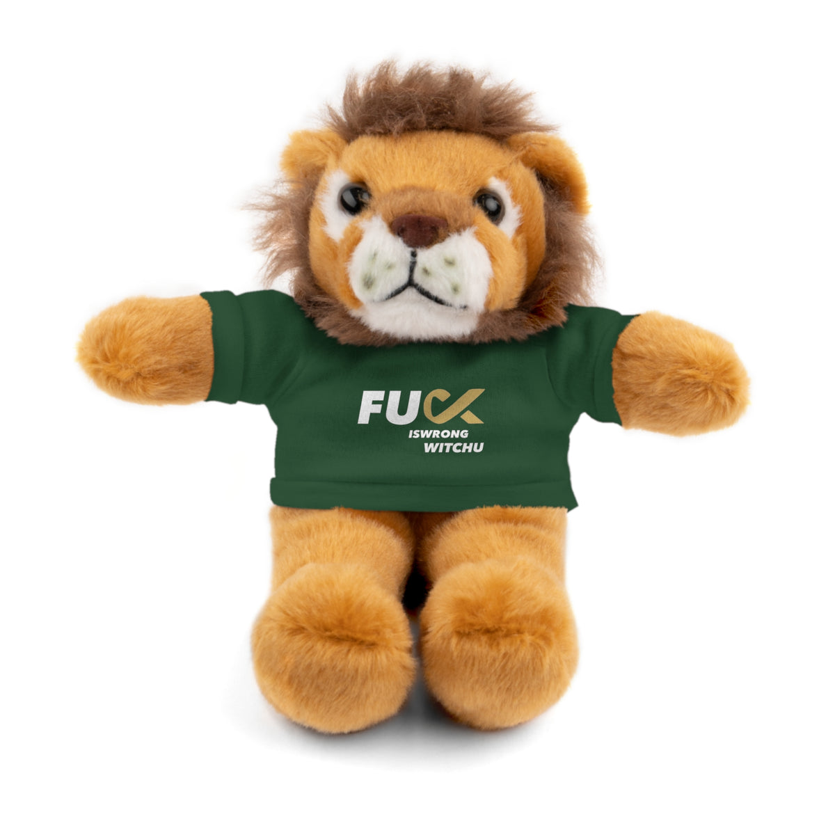 Plush Bear with #Fukiswrongwitchu Cancer Tee