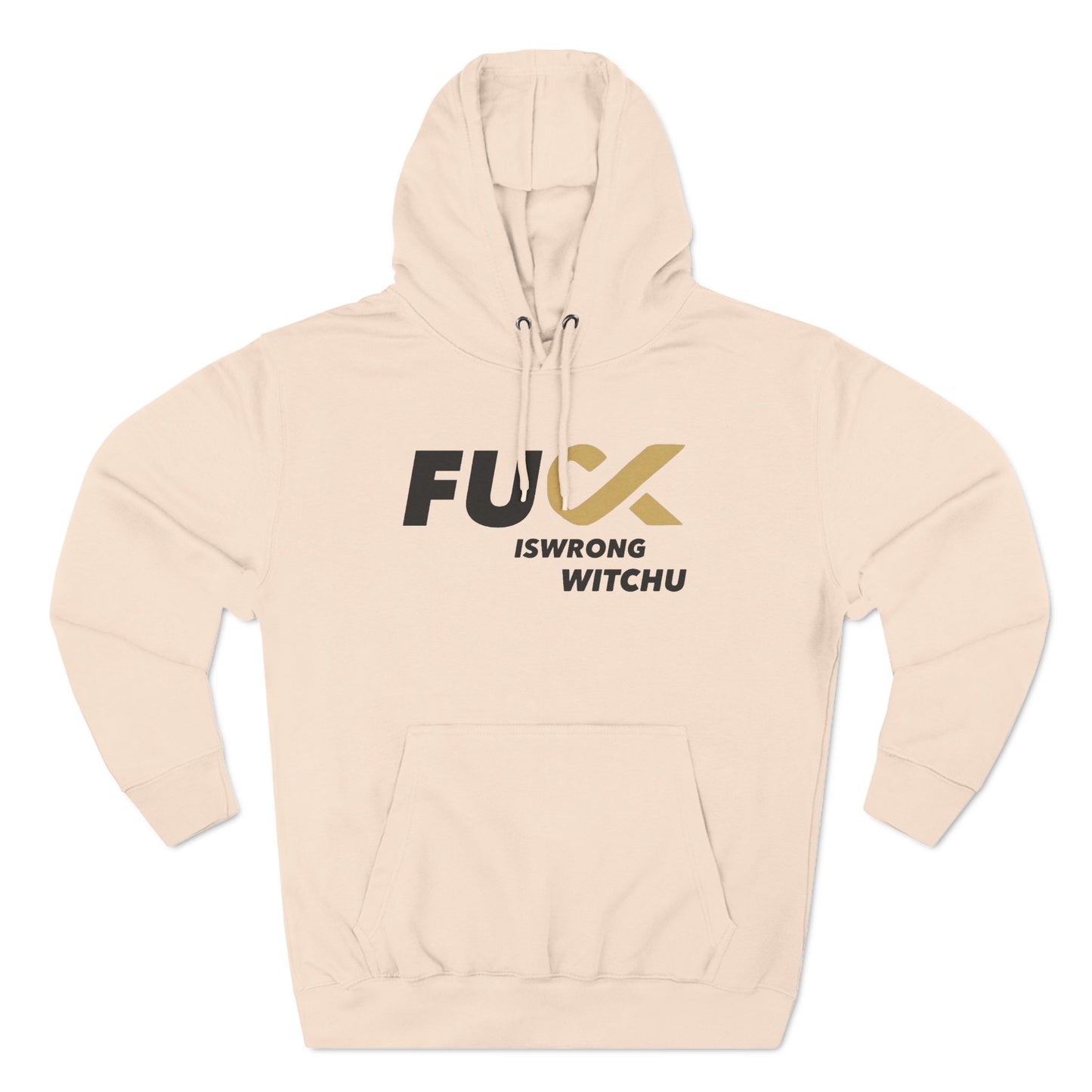 #Fukiswrongwitchu Hoodie BLK logo