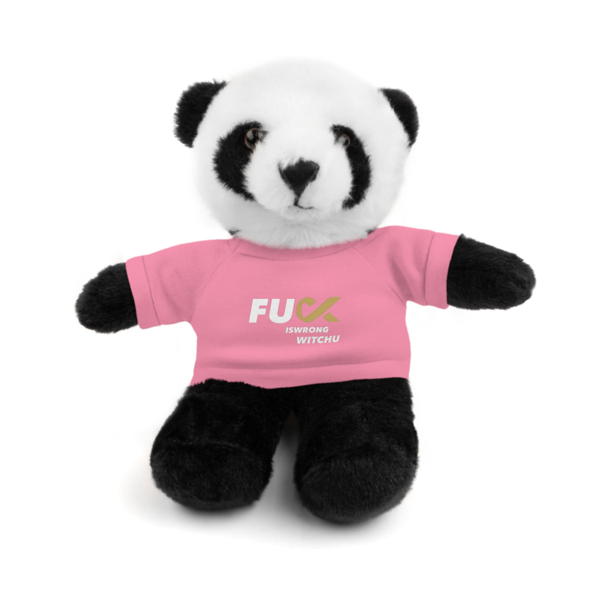 Plush Bear with #Fukiswrongwitchu Cancer Tee