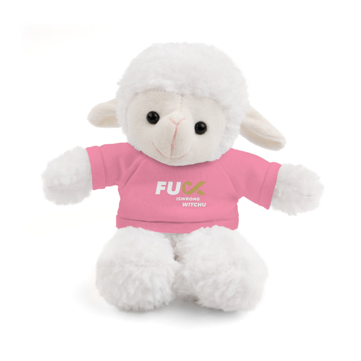 Plush Bear with #Fukiswrongwitchu Cancer Tee