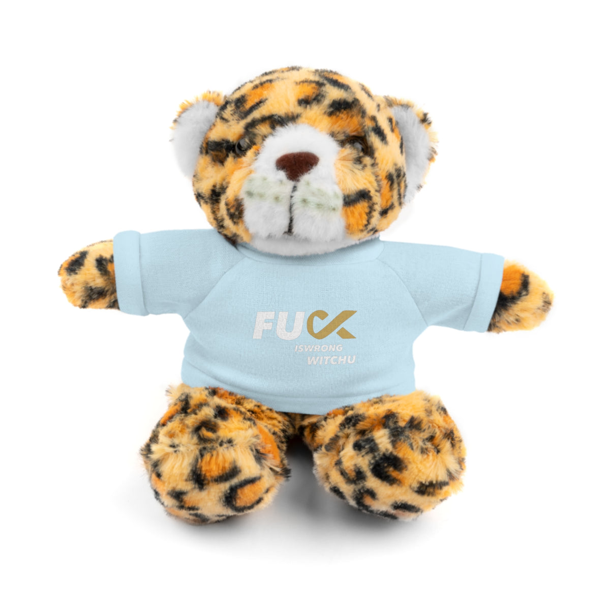 Plush Bear with #Fukiswrongwitchu Cancer Tee
