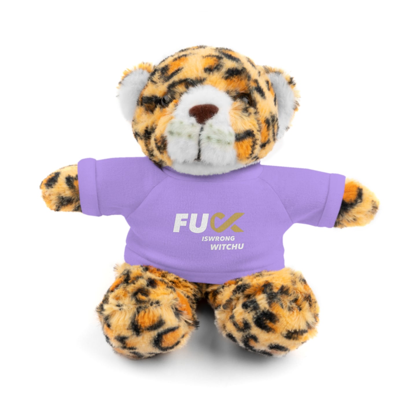 Plush Bear with #Fukiswrongwitchu Cancer Tee