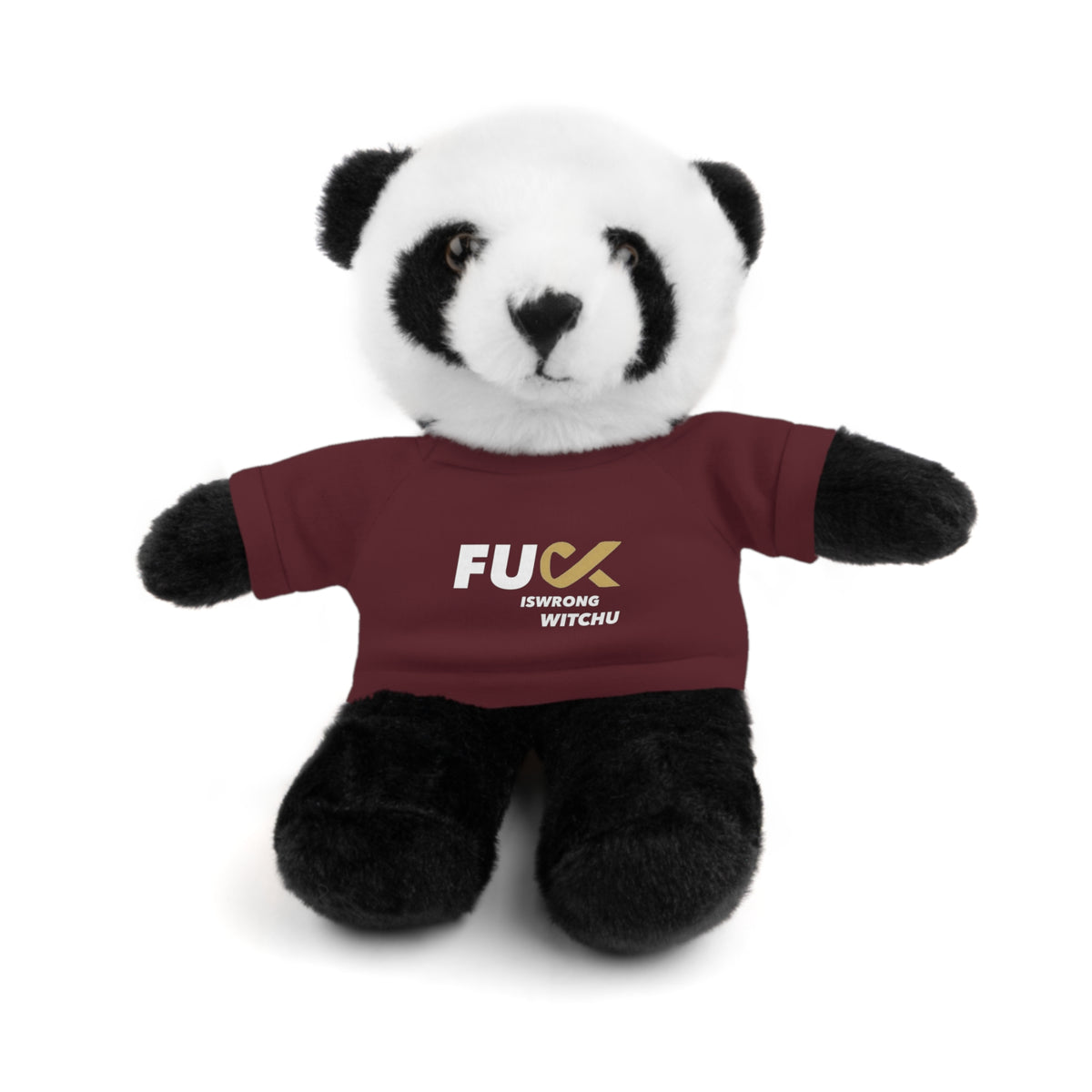 Plush Bear with #Fukiswrongwitchu Cancer Tee