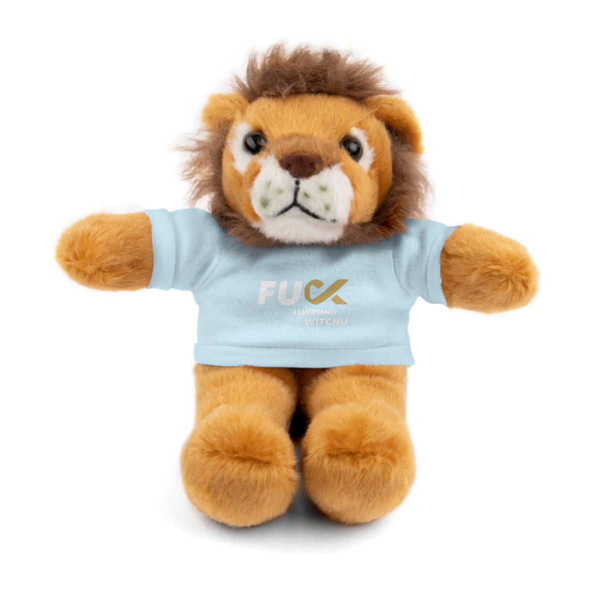 Plush Bear with #Fukiswrongwitchu Cancer Tee