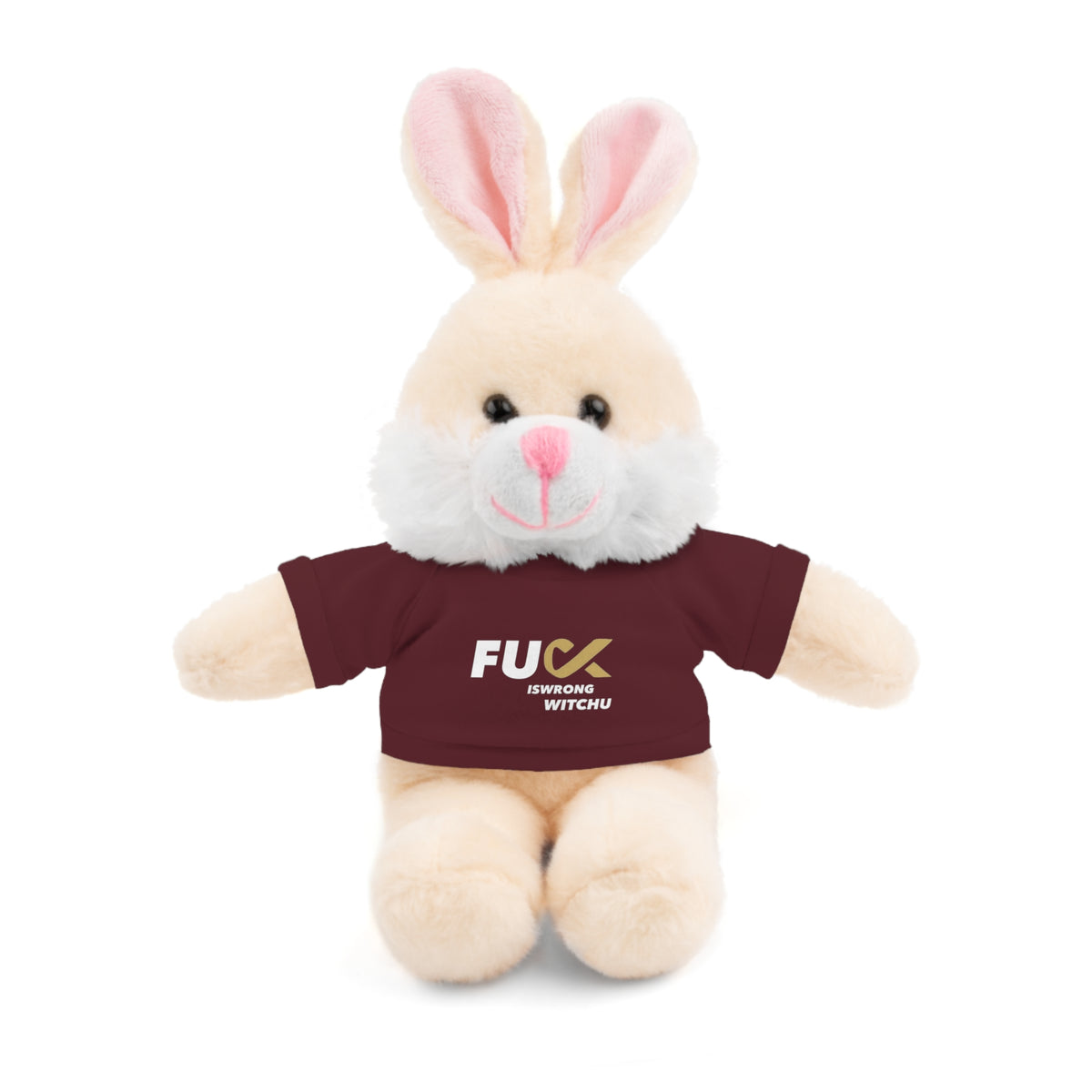 Plush Bear with #Fukiswrongwitchu Cancer Tee