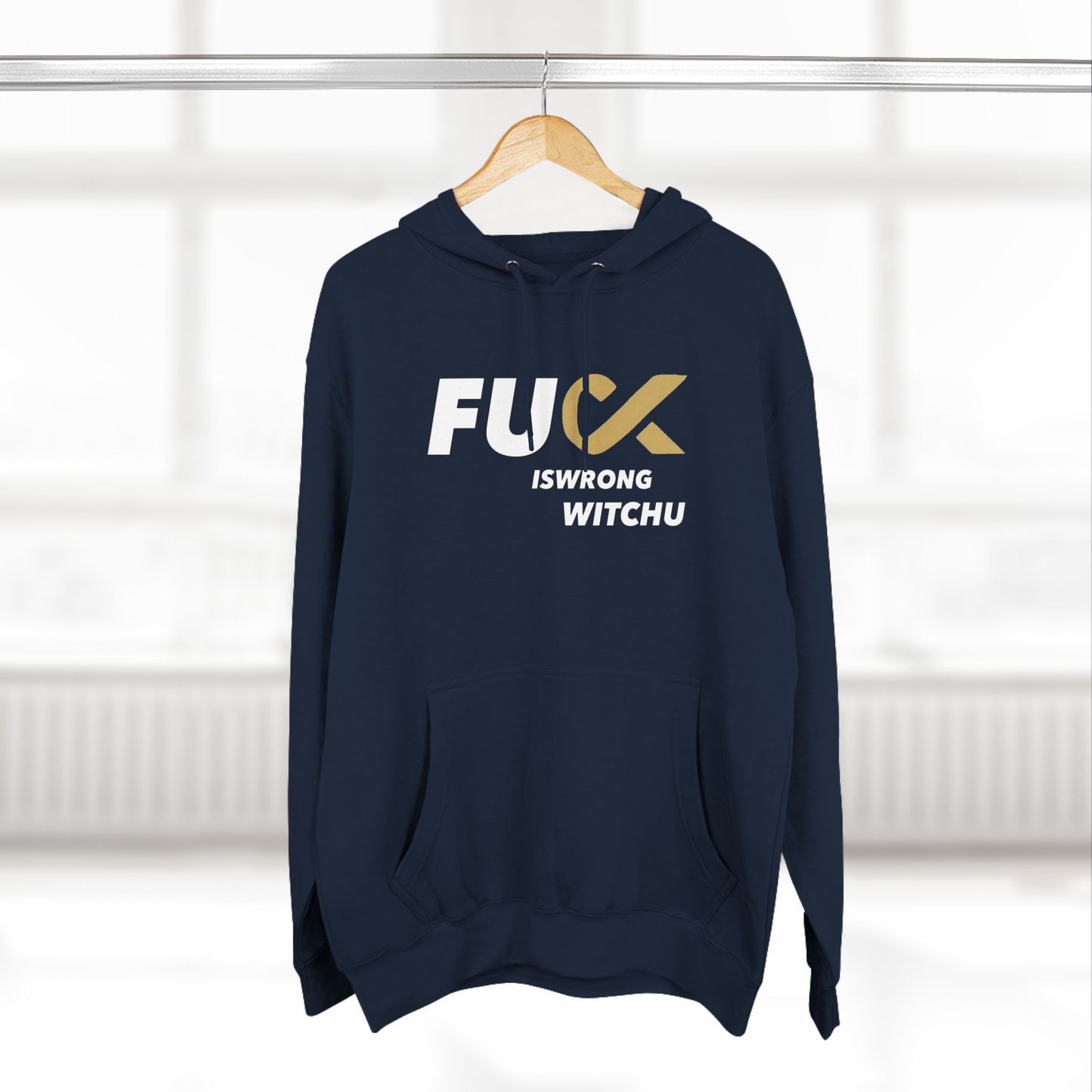 #Fukiswrongwitchu Hoodie BLK logo