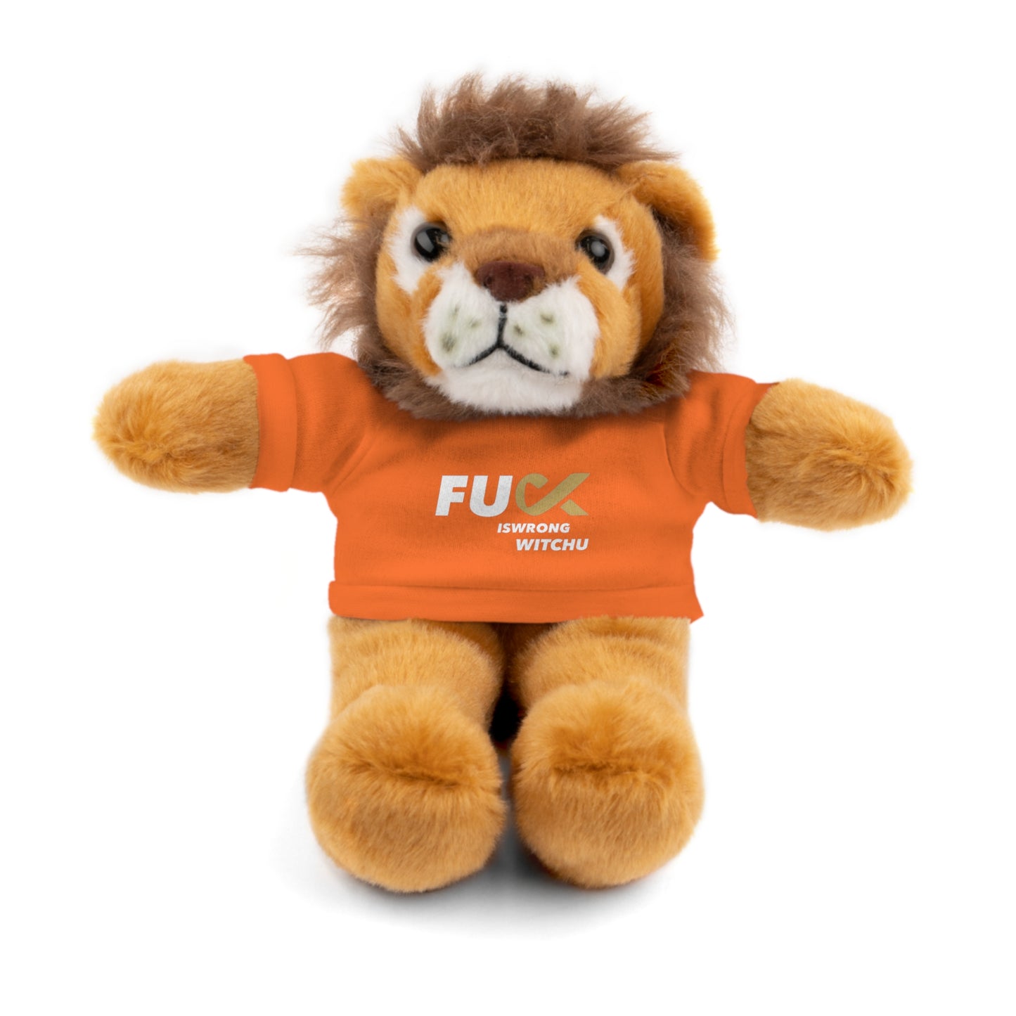 Plush Bear with #Fukiswrongwitchu Cancer Tee