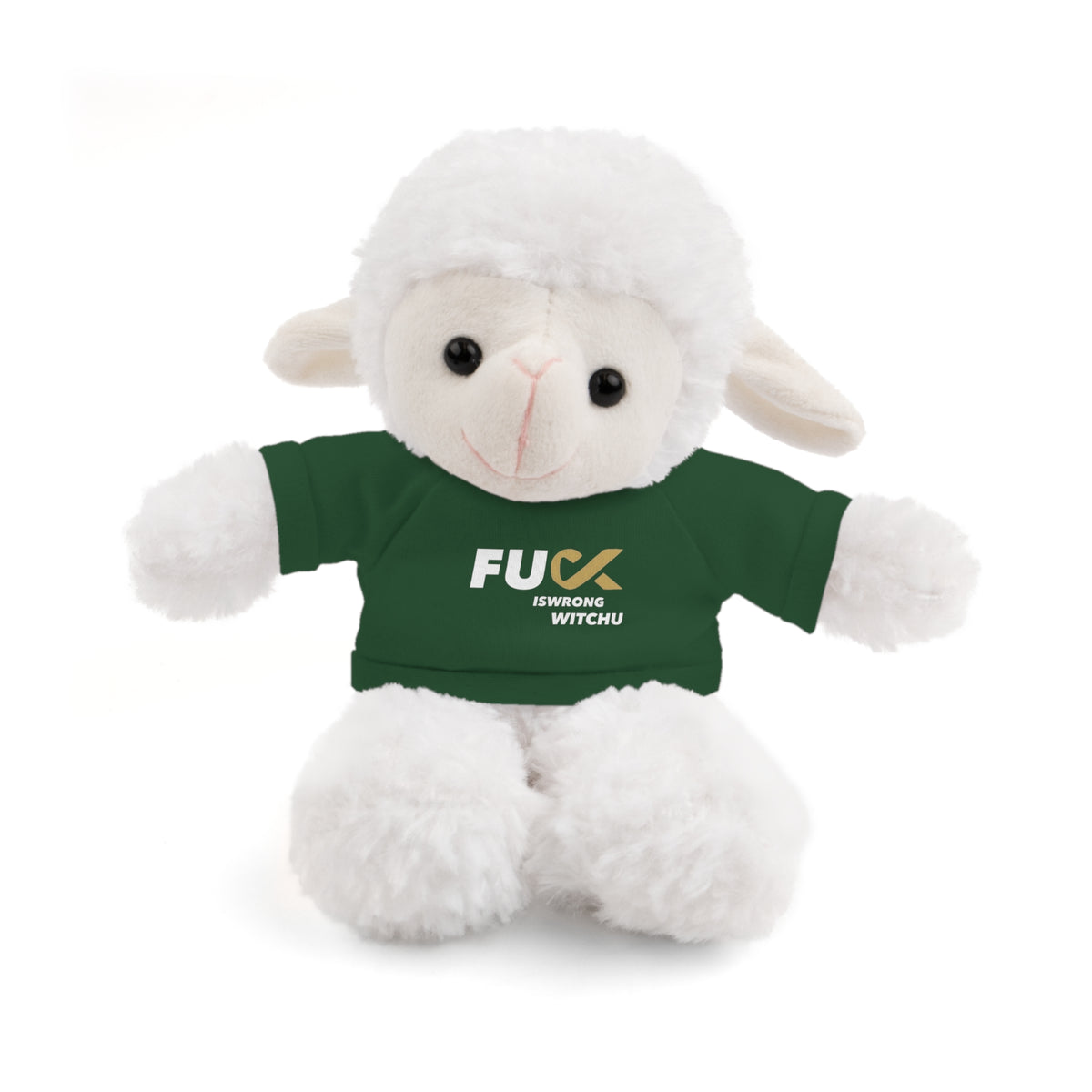 Plush Bear with #Fukiswrongwitchu Cancer Tee