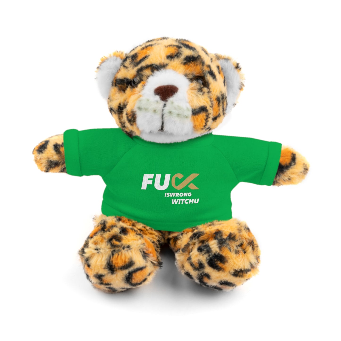 Plush Bear with #Fukiswrongwitchu Cancer Tee