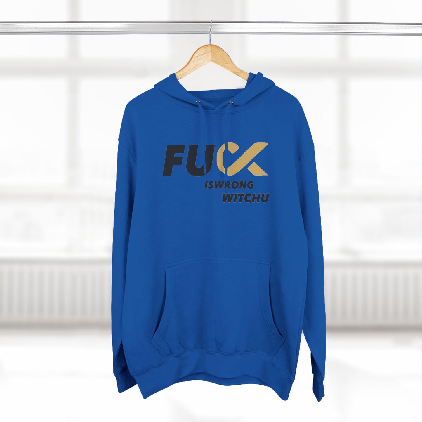 #Fukiswrongwitchu Hoodie BLK logo