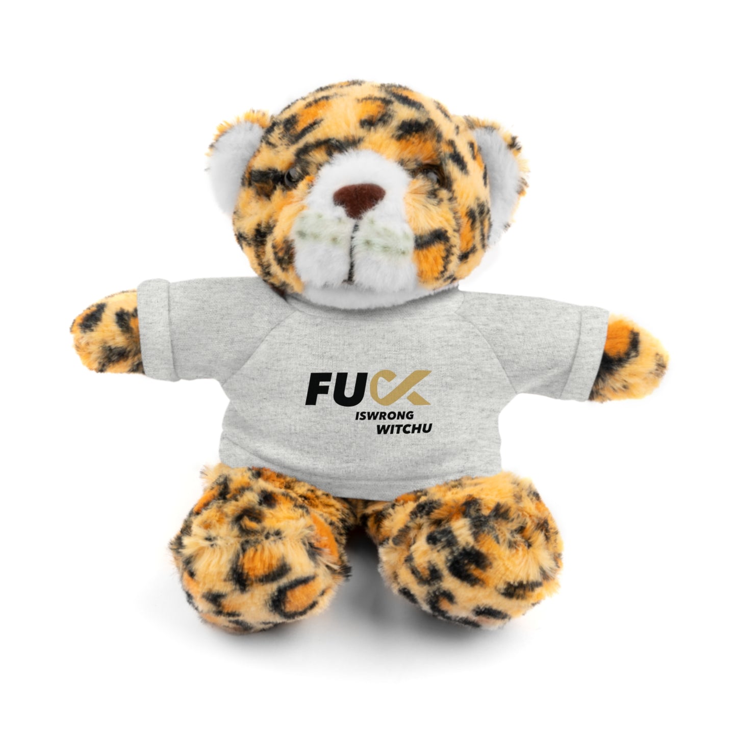 Plush Bear with #Fukiswrongwitchu Cancer Tee