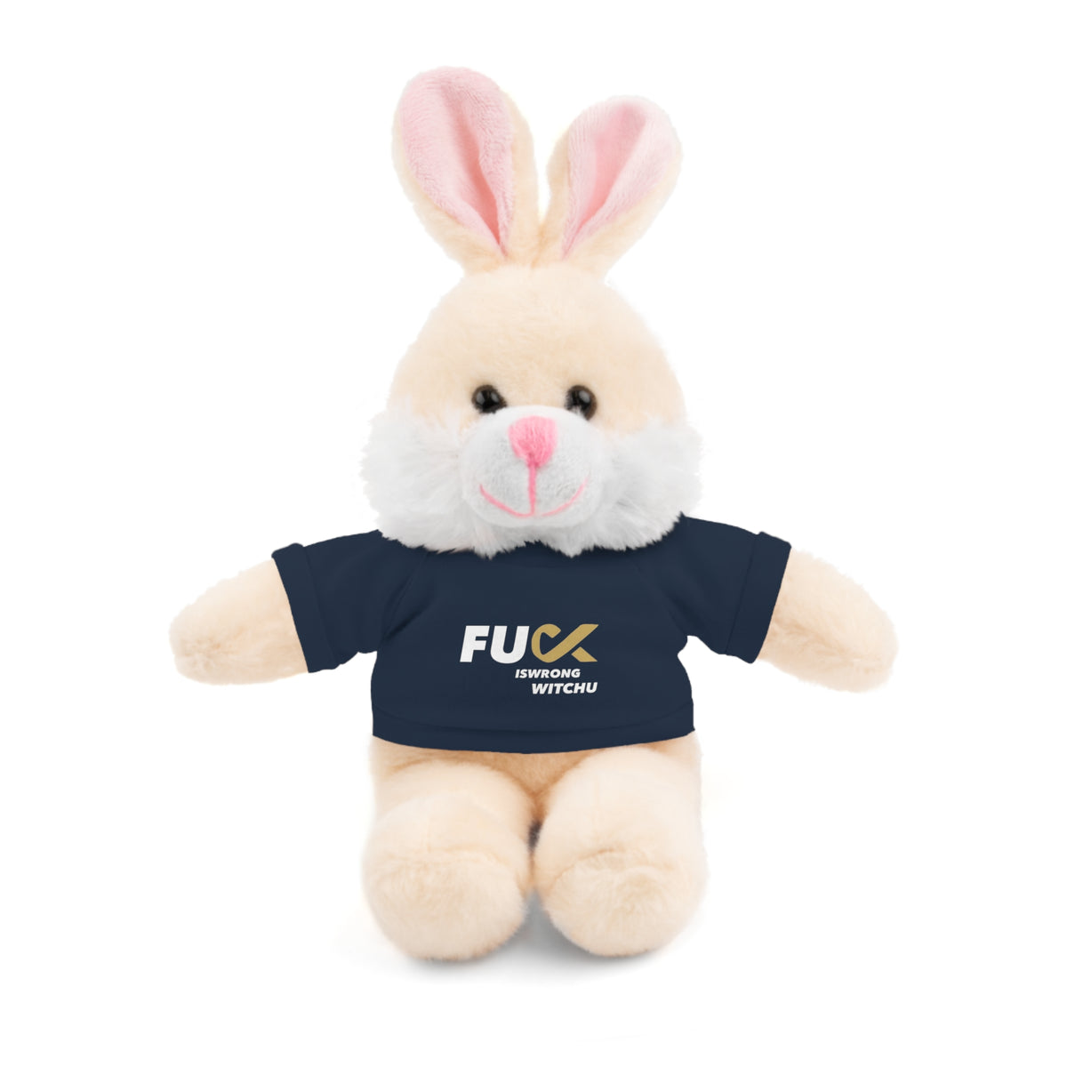 Plush Bear with #Fukiswrongwitchu Cancer Tee