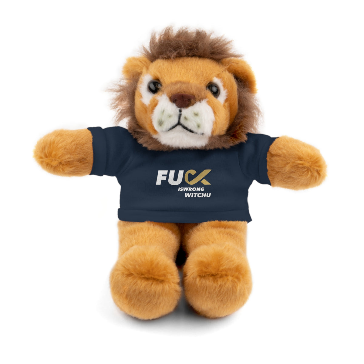 Plush Bear with #Fukiswrongwitchu Cancer Tee