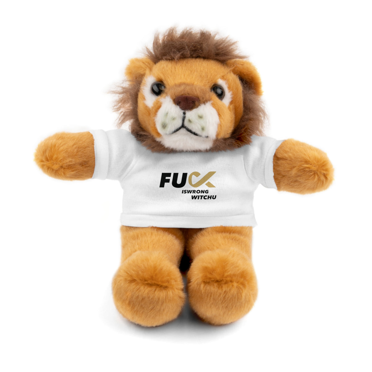 Plush Bear with #Fukiswrongwitchu Cancer Tee