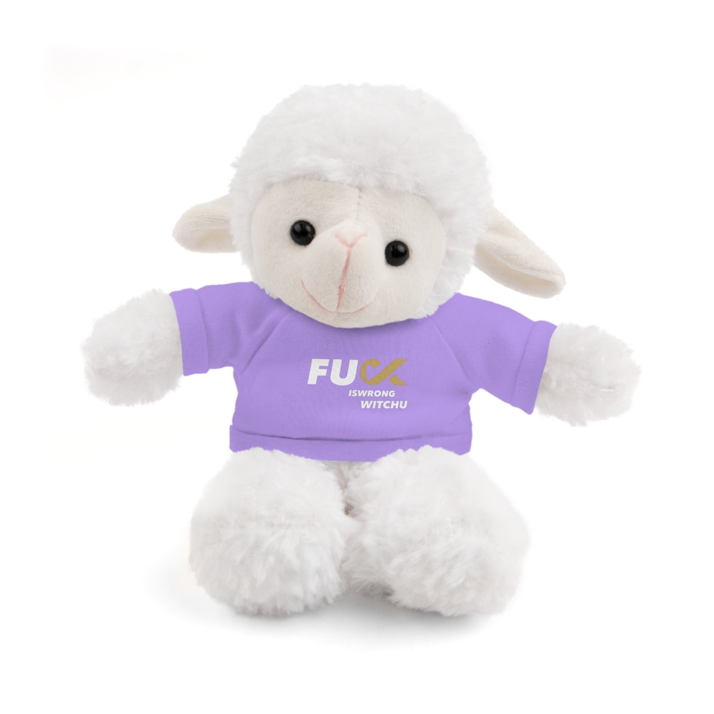 Plush Bear with #Fukiswrongwitchu Cancer Tee
