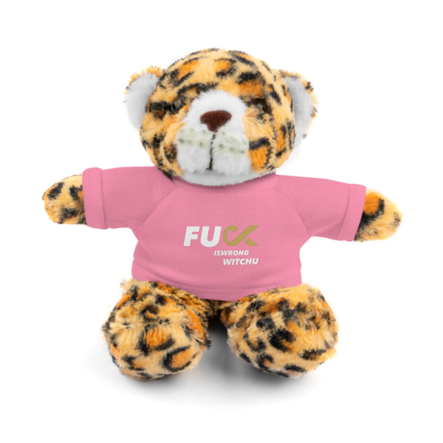 Plush Bear with #Fukiswrongwitchu Cancer Tee
