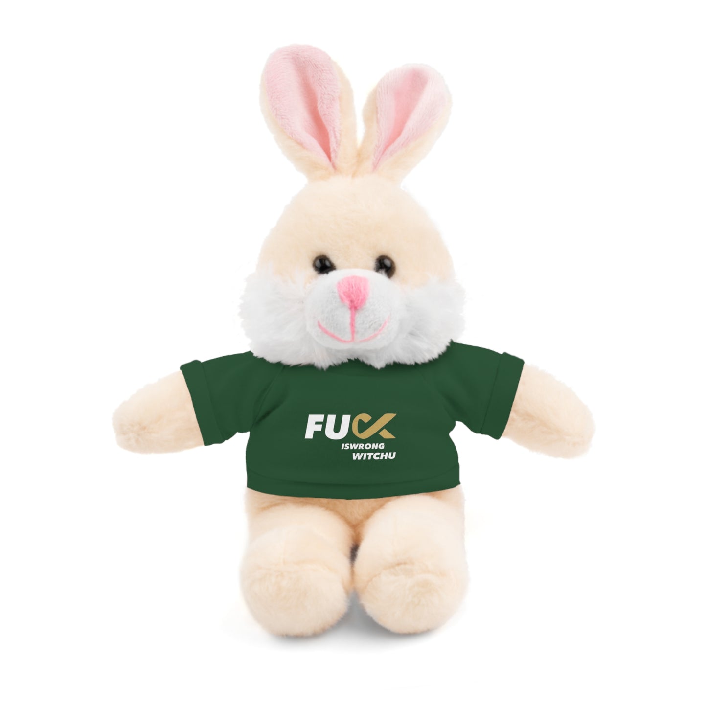 Plush Bear with #Fukiswrongwitchu Cancer Tee