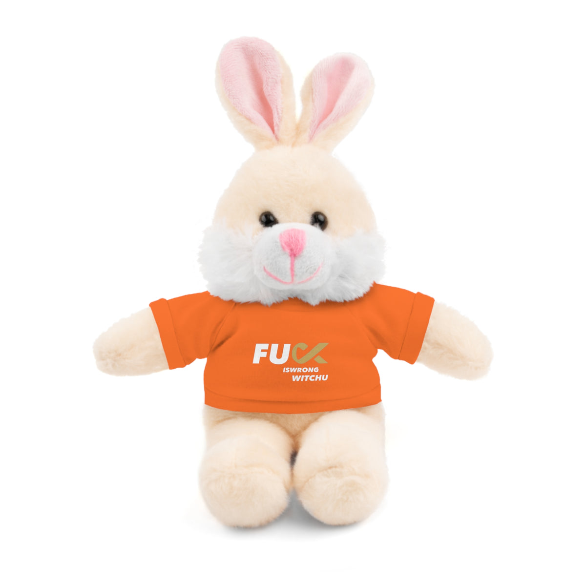 Plush Bear with #Fukiswrongwitchu Cancer Tee