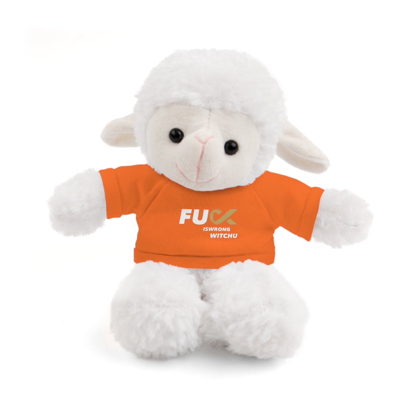 Plush Bear with #Fukiswrongwitchu Cancer Tee