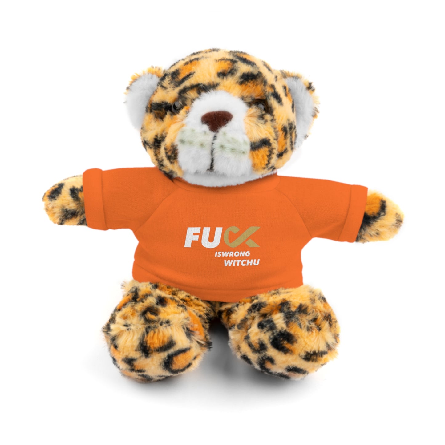 Plush Bear with #Fukiswrongwitchu Cancer Tee