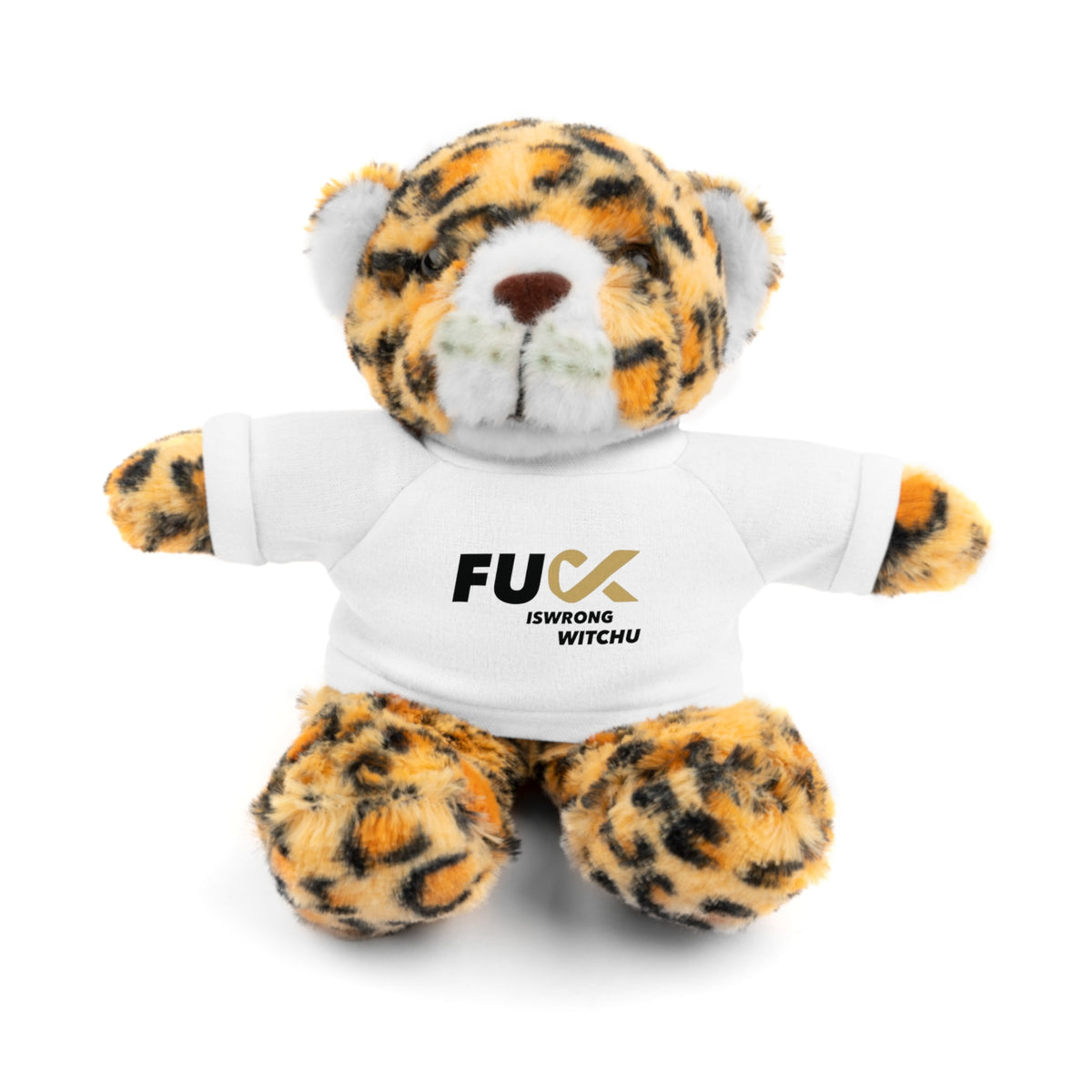 Plush Bear with #Fukiswrongwitchu Cancer Tee