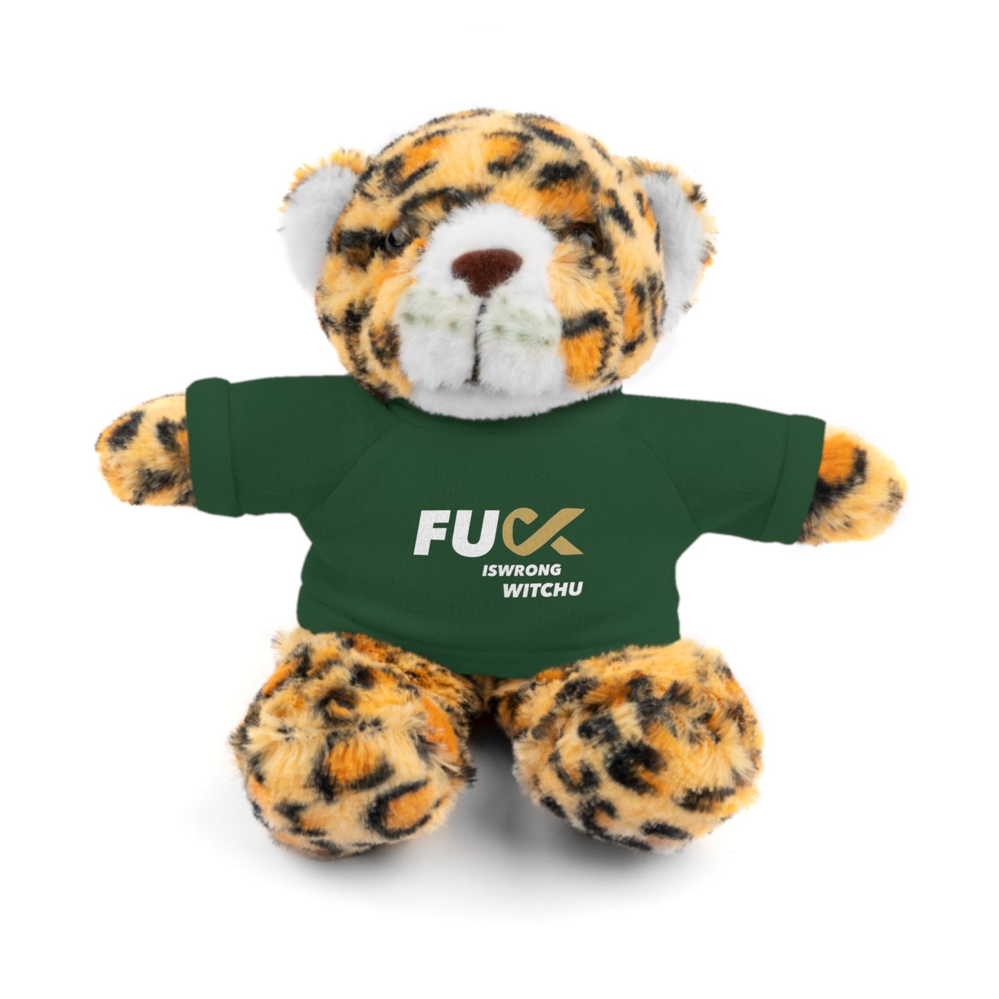 Plush Bear with #Fukiswrongwitchu Cancer Tee