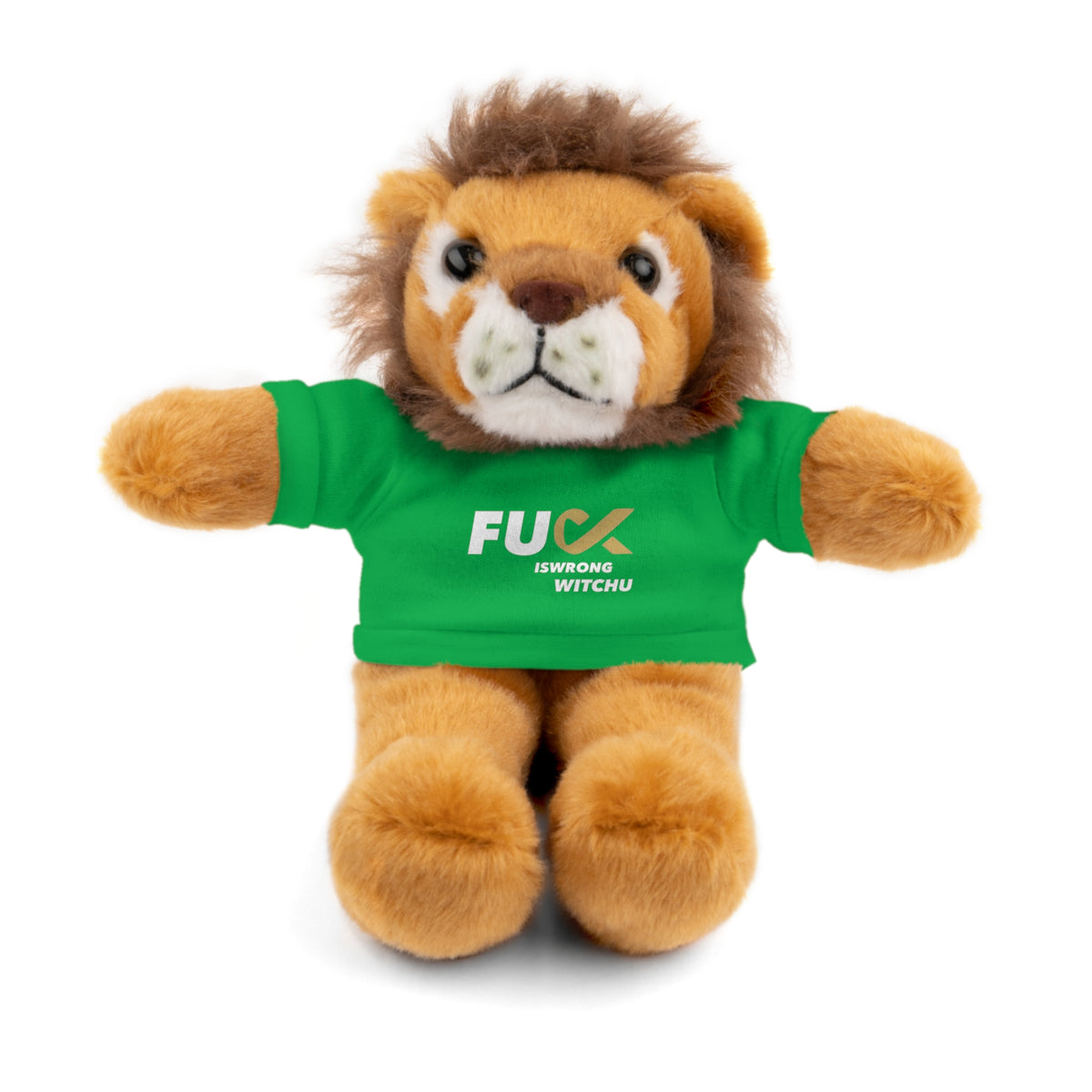Plush Bear with #Fukiswrongwitchu Cancer Tee