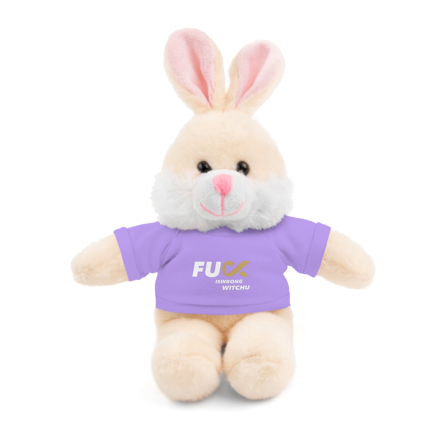 Plush Bear with #Fukiswrongwitchu Cancer Tee